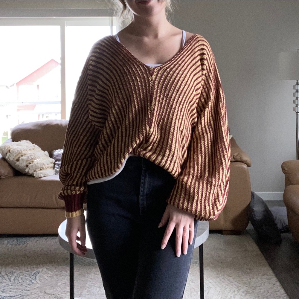 Urban Outfitters Crop Striped Sweater